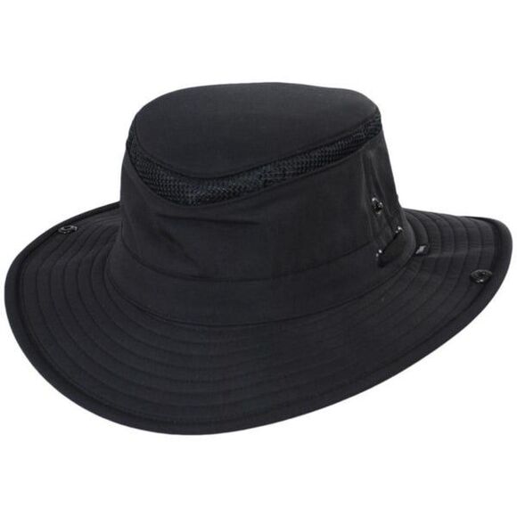 Tilley Airflo Classic Sun Hat Size 7 7/8 LTM3 Outdoor Black Vented - Picture 1 of 8